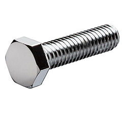 SAE CHROME HEX HEAD SCREWS 10 PACK(COARSE THREAD)