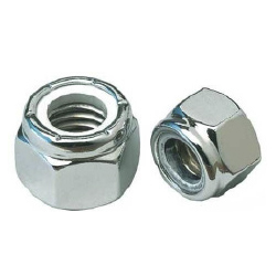 SAE CHROME NYLOCK NUT 25 PACK